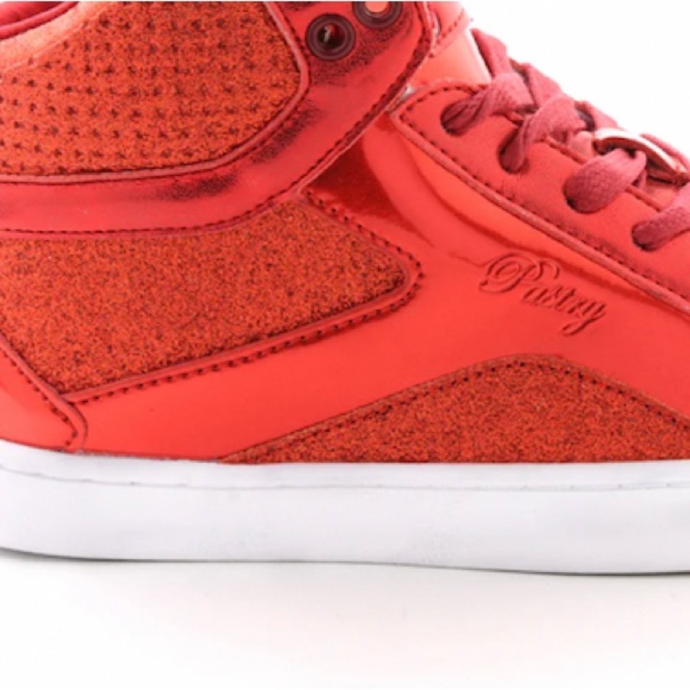 Red Pastry high top shoes